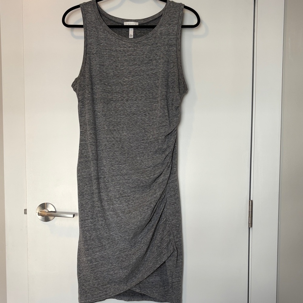 Leith Asymmetrical Gray Dress